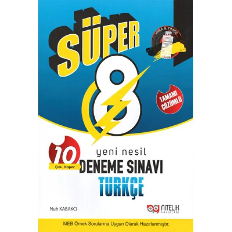 NİTELİK 8. SINIF TÜRKÇE YENİ NESİL SÜPER10 DENEME SINAVI
