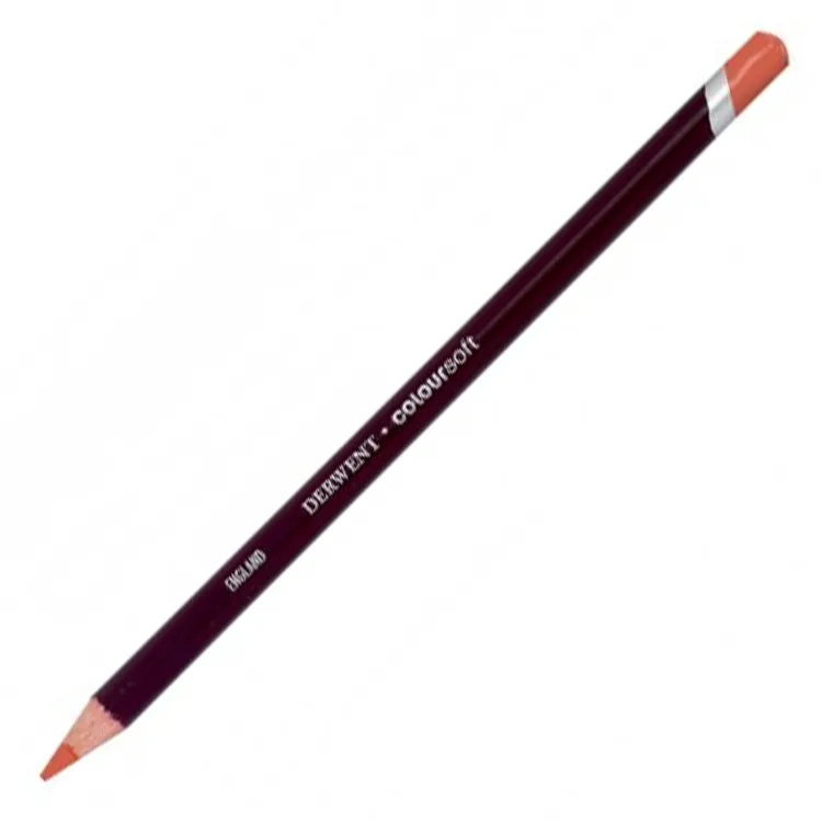 DERWENT COLOURSOFT - YUMUŞAK KURUBOYA KALEMİ- MID TERRACOTTA C620