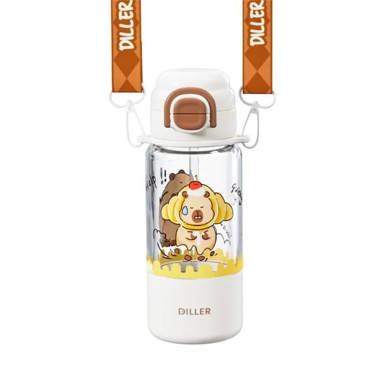 VAGONLİFE DILLER TRITAN MATARA ÇİFT KAPAKLI PİPETLİ/PİPETSİZ KULLANIM D2560 700ML - BROWN