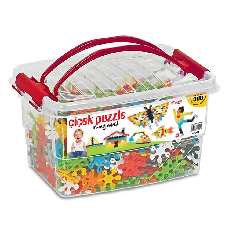 DEDE 01904 KUTULU ÇİÇEK PUZZLE BOX LEGO 500 PARÇA
