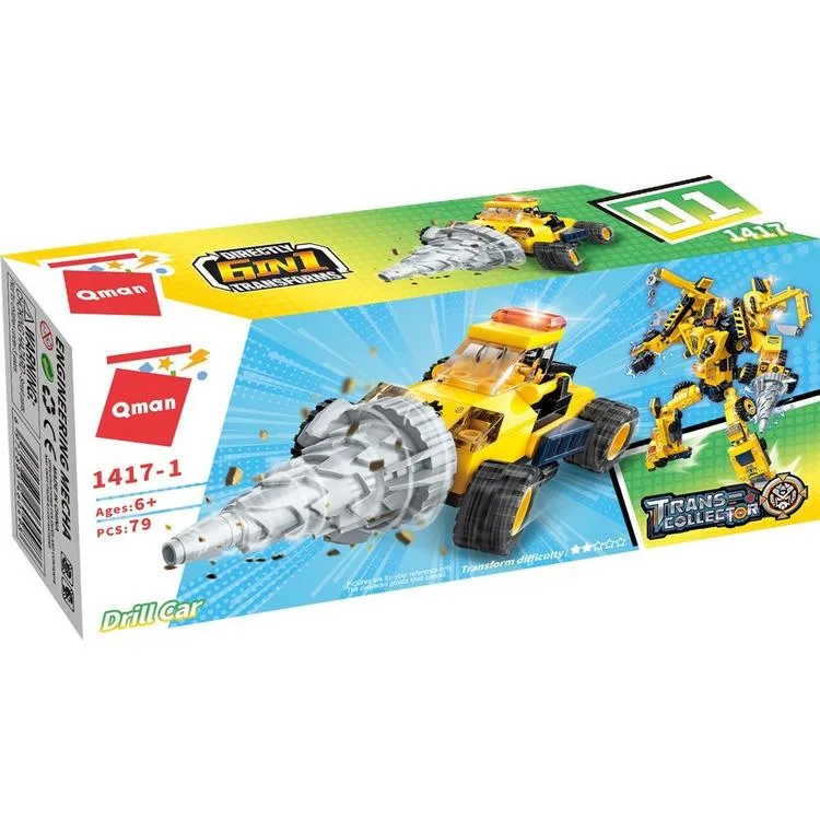 VAGONLIFE KEEPPLEY 1417-1 TRANS COLLECTOR DRİLL CAR 79 PARÇA BLOCK OYUNCAK +6