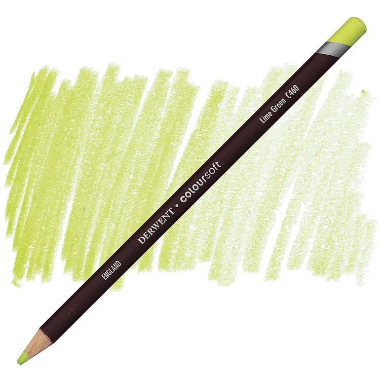 DERWENT COLOURSOFT - YUMUŞAK KURUBOYA KALEMİ- LIME GREEN C460