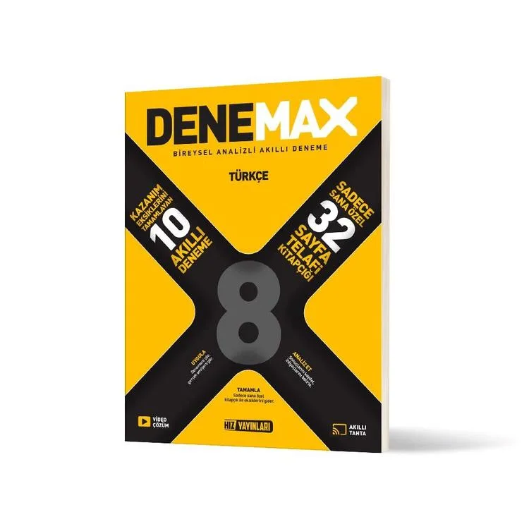 HIZ 8. SINIF DENEMAX TÜRKÇE 10'LU AKILLI DENEME