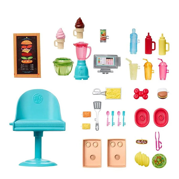 MATTEL GMW07 BARBIE BEN BÜYÜYÜNCE YEMEK ARABASI SETİ