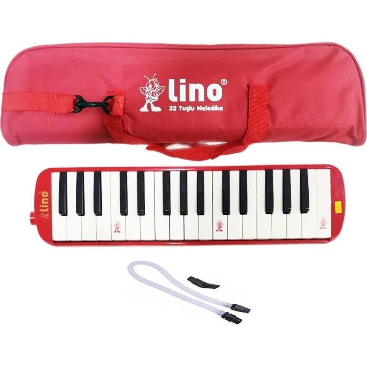 LİNO LN-32-KS MELODİKA 32 TUŞLU ÇANTALI KIRMIZI