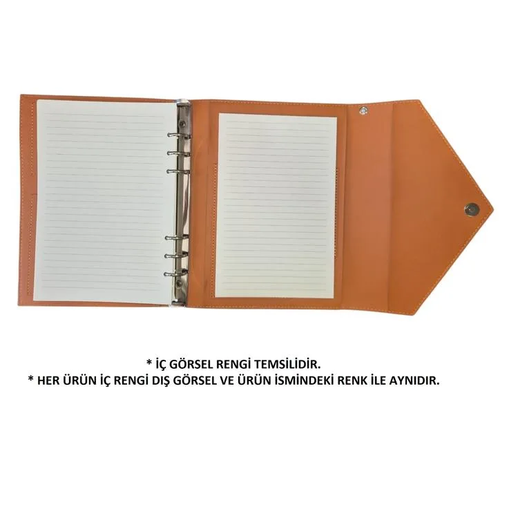 VICTORIA'S JOURNALS MUSE 126-2729 KUTULU VEGAN DERİ A5 120 GR. 96 YP. DEĞİŞTİRİLEBİLEN İÇ ÇİZGİLİ ORGANİZER DEFTER LACİVERT