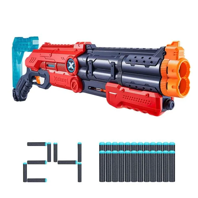 SUNMAN ZURU 36437 X-SHOT EXCEL VIGILANTE SÜNGER ATAN SİLAH 24 MERMİ