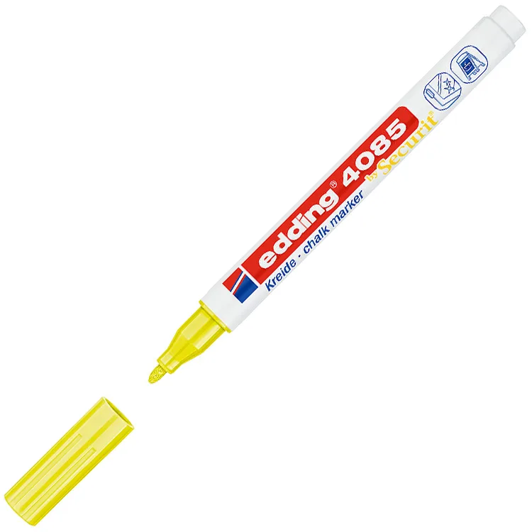 EDDING 4085 CHALK LİKİT TEBEŞİR KALEMİ FOSFORLU SARI