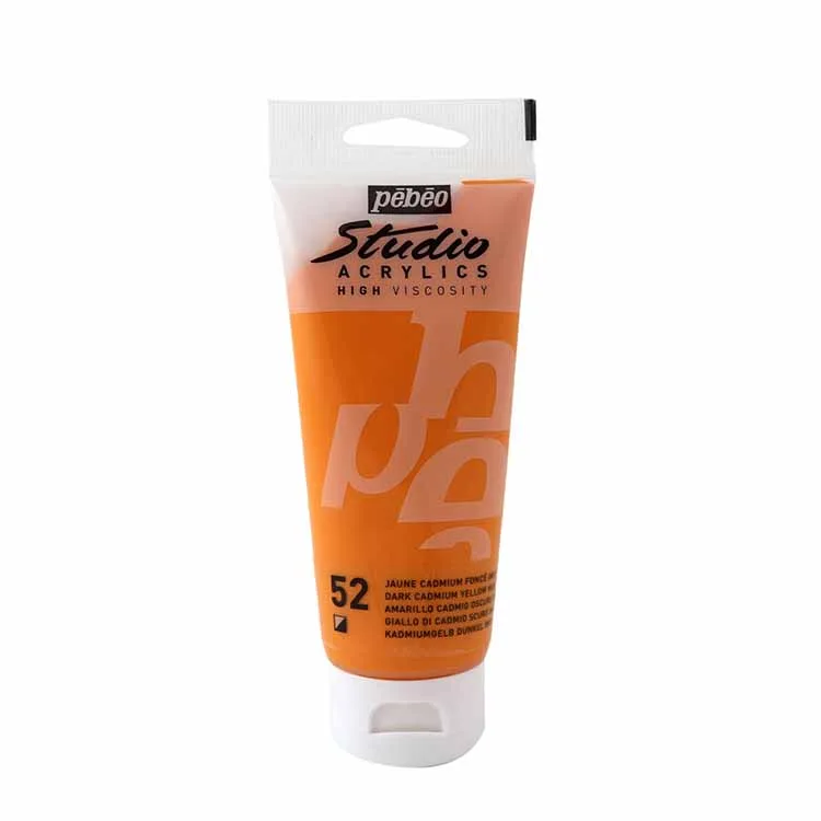 PEBEO STUDIO AKRİLİK BOYA 100 ML DARK CADMİUM SARI