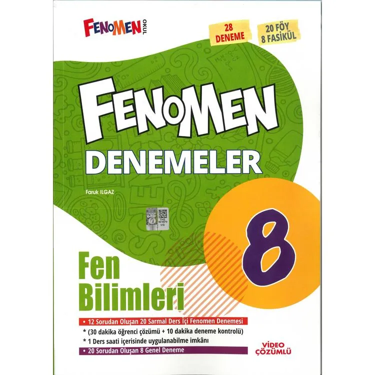 FENOMEN 8. SINIF FEN BİLİMLERİ DENEMELERİ 28 DENEME