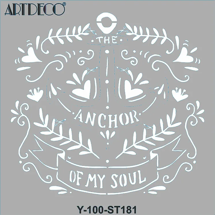 ARTDECO STENCİL 30X30CM RUHUN ÇIPASI 181