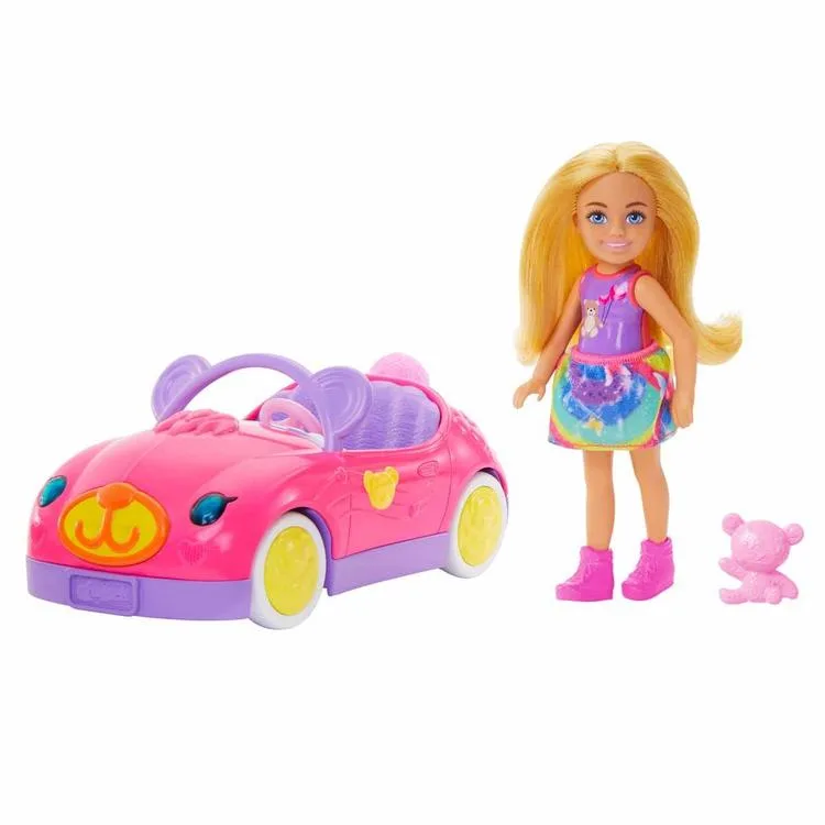 MATTEL HXN05 BARBIE CHELSEA 'NIN AYICIK TEMALI ARABASI OYUN SETİ 3+