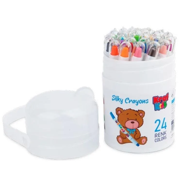 KRAF KK505 KİDS PASTEL BOYA SILKY CRAYONS 24' LÜ