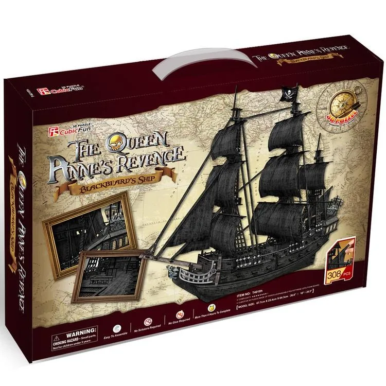 NECOTOYS CUB/T4018H ANNE'S REVENGE GEMİSİ 3D PUZZLE