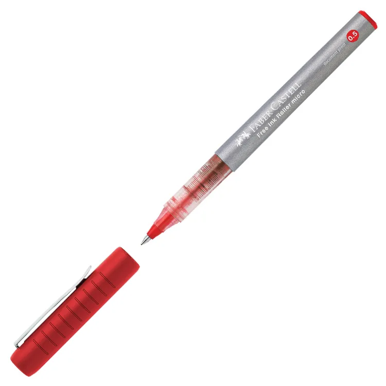 FABER CASTEL FREE INK ROLLER KALEM 0.5mm KIRMIZI