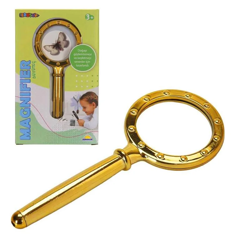 SUNMAN 5021C EDUSUN RENKLİ ÇERÇEVELİ BÜYÜTEÇ 3 + TEKLİ