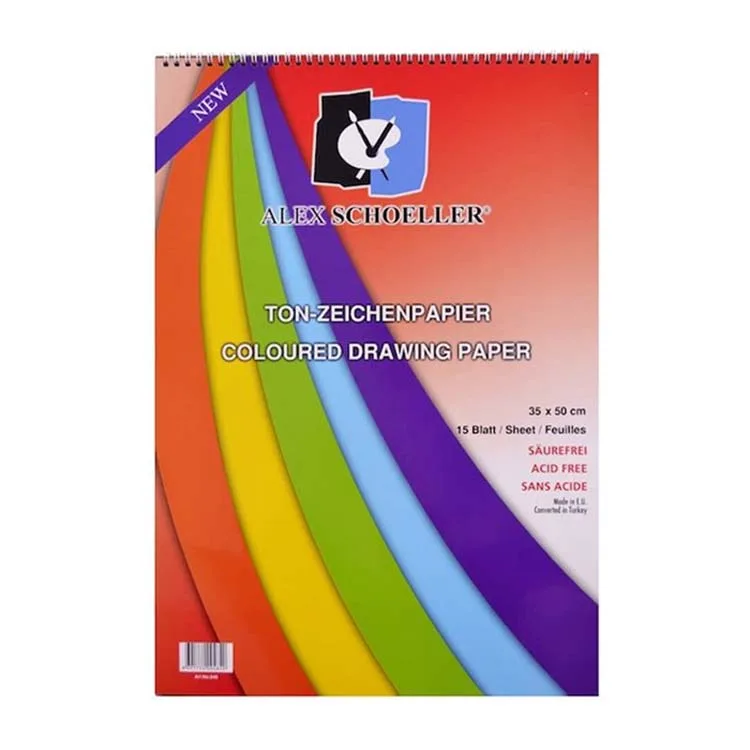 ALEX SCHOELLER FON BLOK SPİRALLİ DEFTER 35X50cm 15'Lİ ALX-840