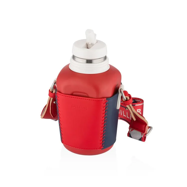VAGONLİFE DILLER PİPETLİ KILIFLI TAŞIMA ASKILI ÇELİK MATARA 9077 420 ML