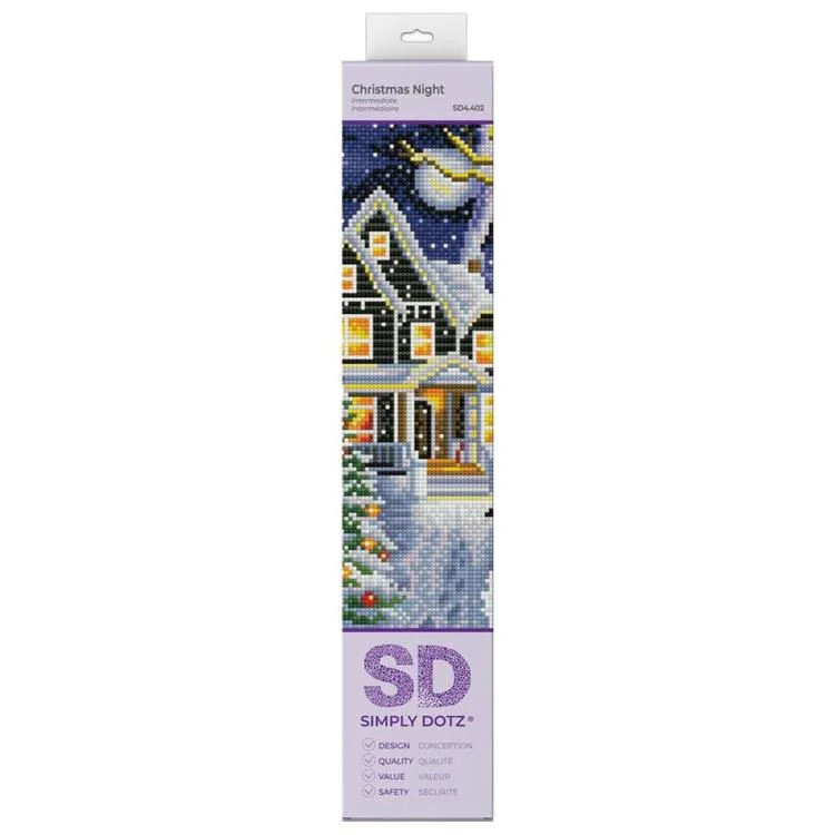 DIAMOND DOTZ SD4.402 CHRISTMAS NIGHT 35x25 cm BONCUK TABLO KİTİ