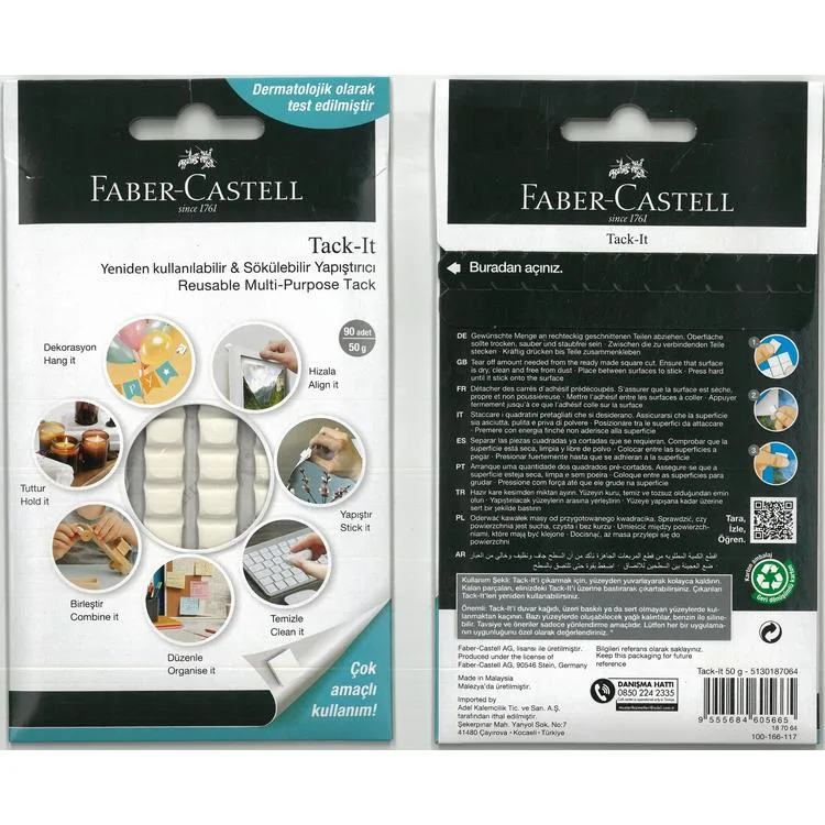 FABER CASTELL TACK-IT HAMUR YAPIŞTIRICI 50gr. 5130187064