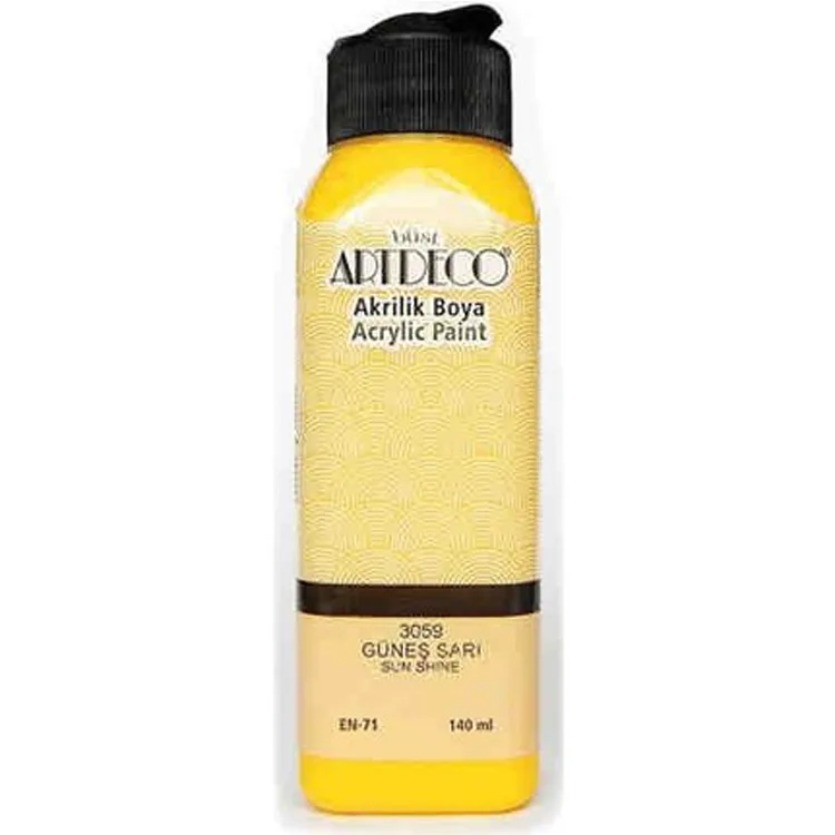 ARTDECO AKRİLİK BOYA 140 ML. GÜNEŞ SARI Y-070R-3059