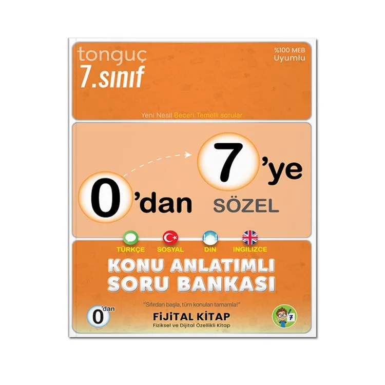 TONGUÇ 0'DAN 7'YE SÖZEL KONU ANLATIMLI SORU BANKASI