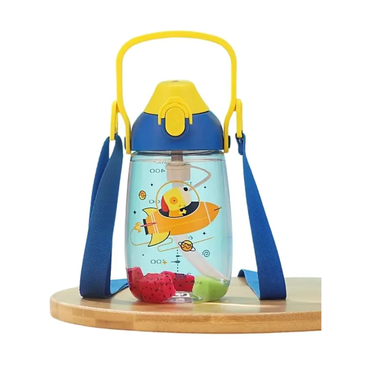 UZSPACE TRITAN PİPETLİ MATARA 2201 500 ML GALACTIC BLUE