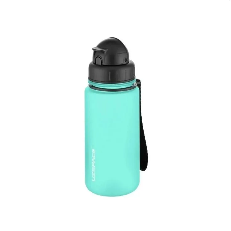 UZSPACE 3024-3 SOFT TOUCH TRITAN MATARA PİPETLİ 400 ML SPINDRIFT BLUE