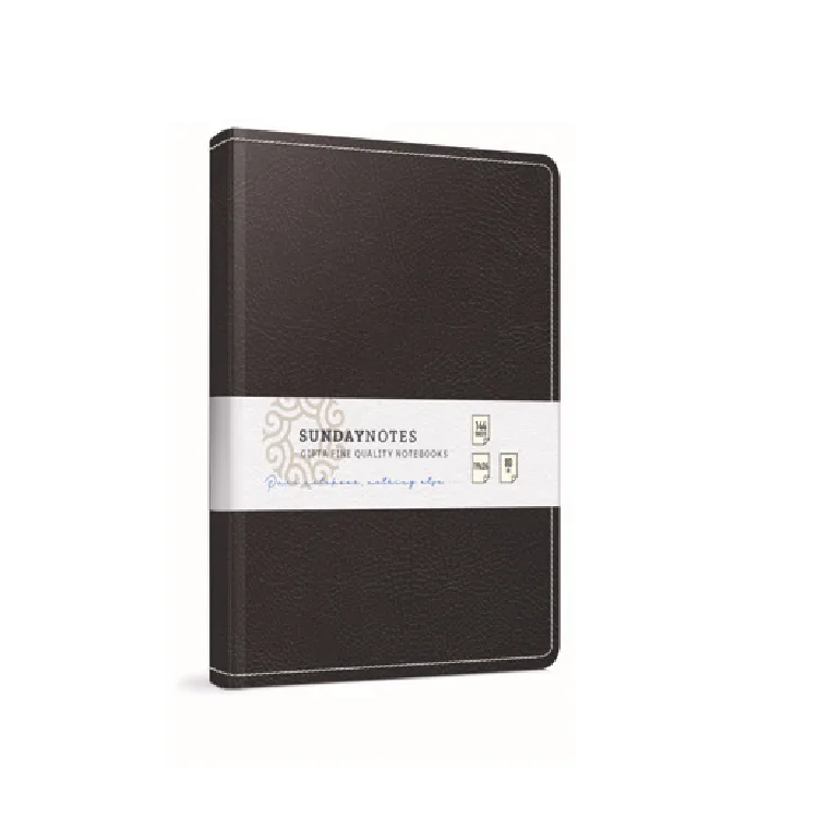 GIPTA SUNDAY NOTES İPLİK DİKİŞLİ DERİ KAPAKLI DEFTER 19X26 140YP. KARELİ