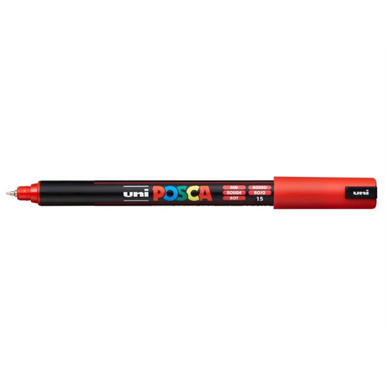 UNİ POSCA SU BAZLI POSTER MARKER 0.7 KIRMIZI PC-1MR