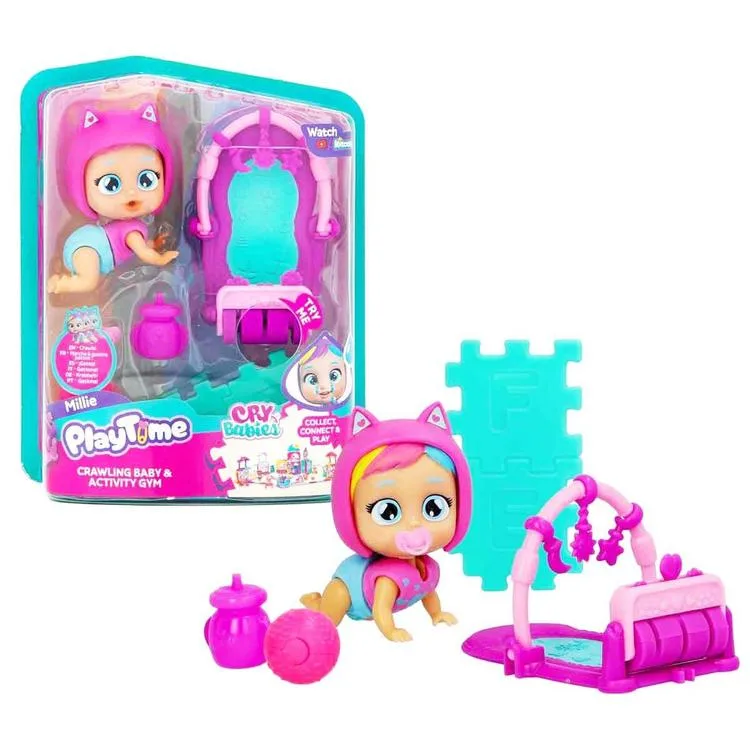 CRY BABIES PLAY TIME MİNİ BEBEK VE GYM -923270