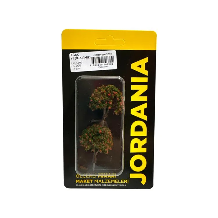JORDANIA MAKET JE03P-W4070E AĞAÇ YEŞİL - KIRMIZI 1/200 4cm.