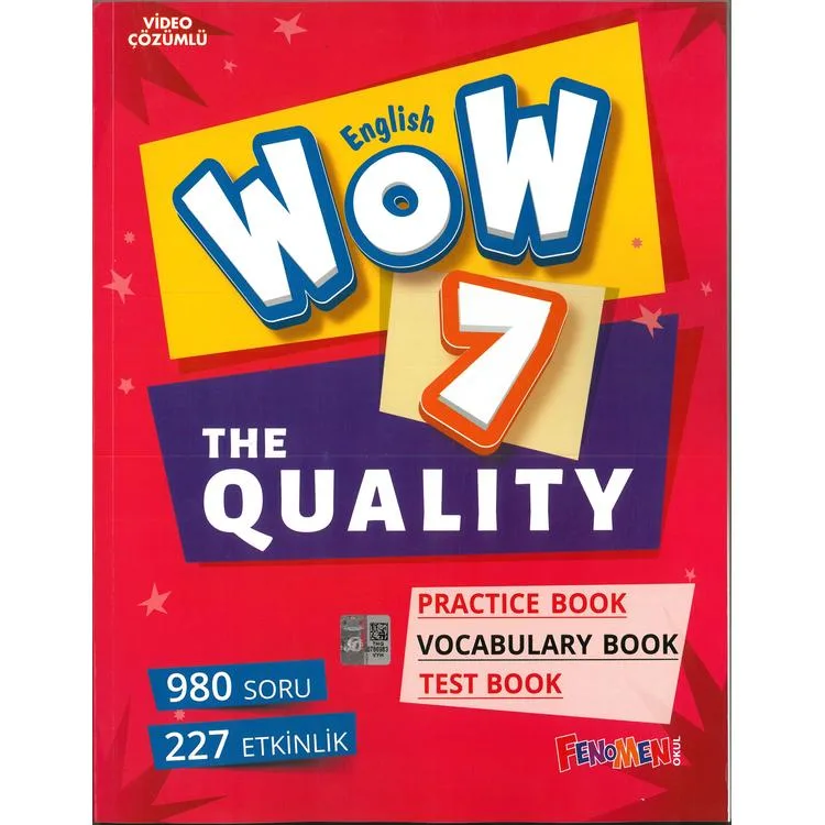 FENOMEN 7. SINIF WOW ENGLISH THE QUALITY + PRACTICE BOOK + VOCABULARY BOOK + TEST BOOK 2025 MÜFREDAT