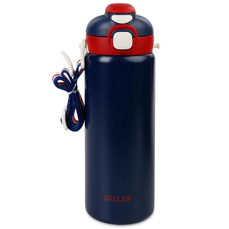 VAGONLİFE DILLER PASLANMAZ ÇELİK PİPETLİ/PİPETSİZ KULLANIM MATARA/TERMOS 9073 700ML BLUE