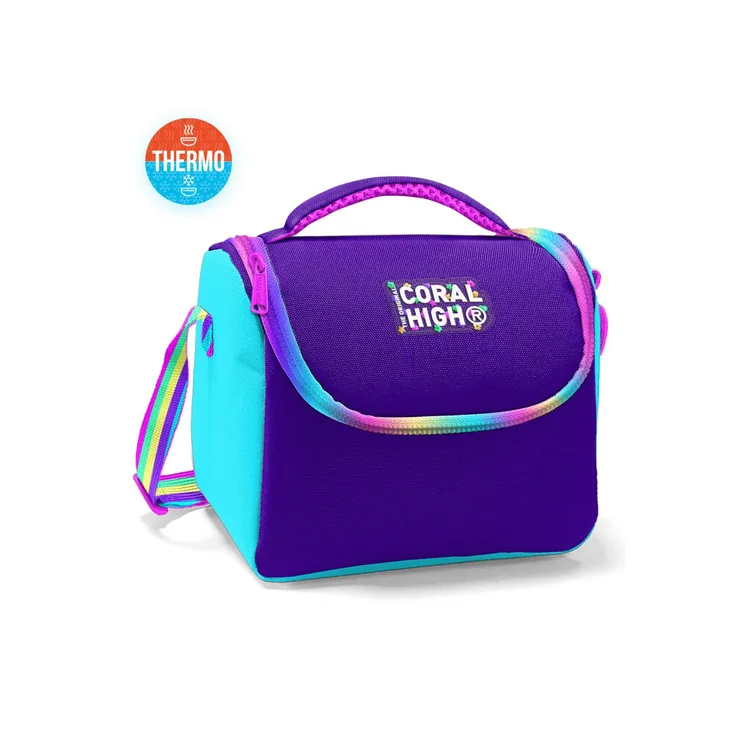 CORAL HIGH 11872 KIDS MOR RAINBOW FERMUARLI THERMO BESLENME ÇANTASI