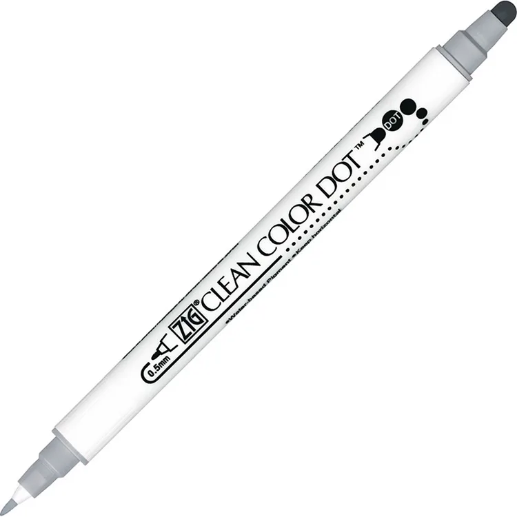 ZIG CLEAN COLOR ÇİFT UÇLU DOT KALEM TC-6100 091 PLATINUM