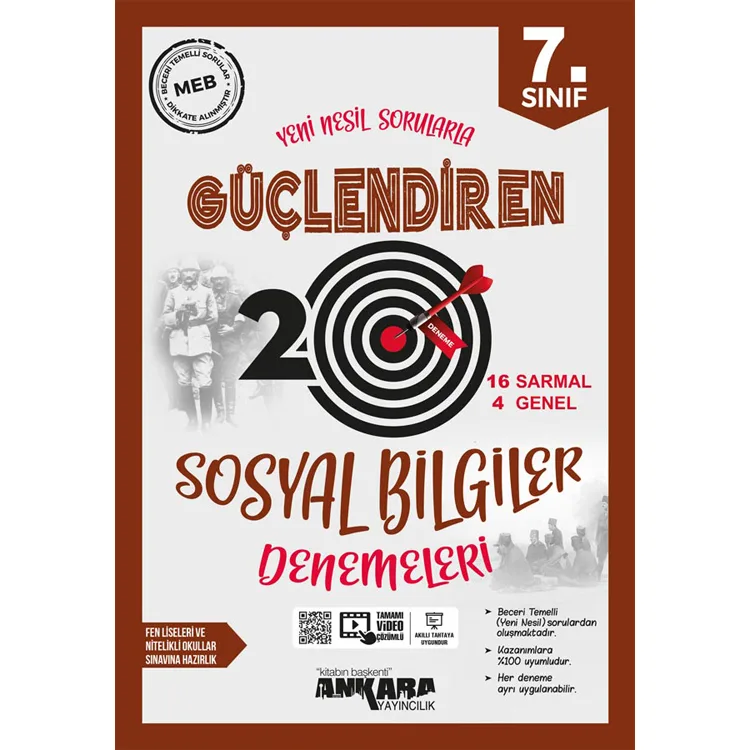 ANKARA 7.SINIF 20 GÜÇLENDİREN SOSYAL BİLGİLER DENEME