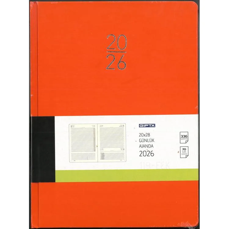 GIPTA 119-ECK EKO 20x28 GÜNLÜK AJANDA
