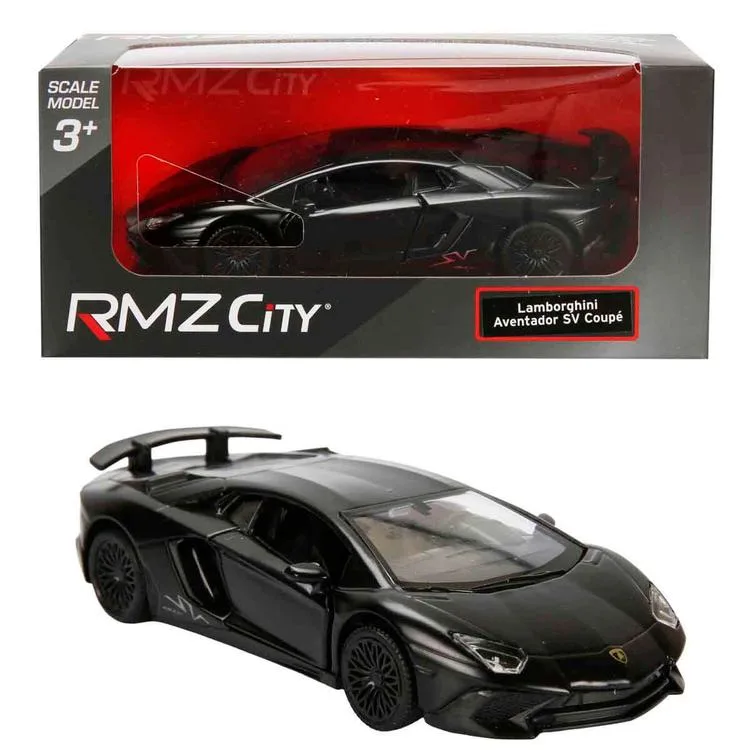 SUNMAN 554990M RMZ CITY 1:32 DARK SERİSİ LAMBORGHINI AVENTADOR SV COUPE DIE CAST MODEL METAL ARABA KUTULU 5+ -TEKLİ