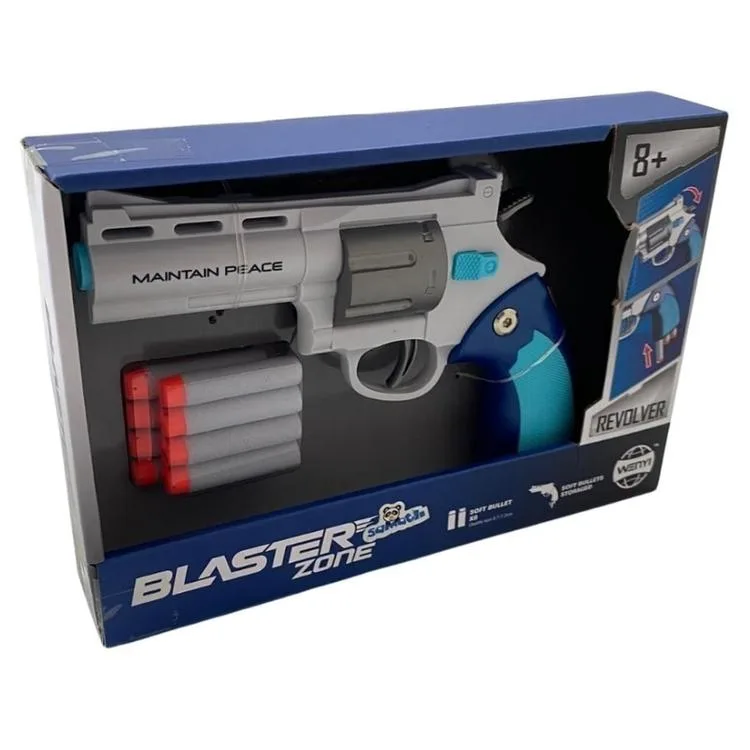 SAMATLI WY2108B BLASTER ZONE ROVELVER SÜNGER TABANCASI 8 MERMİ 8+