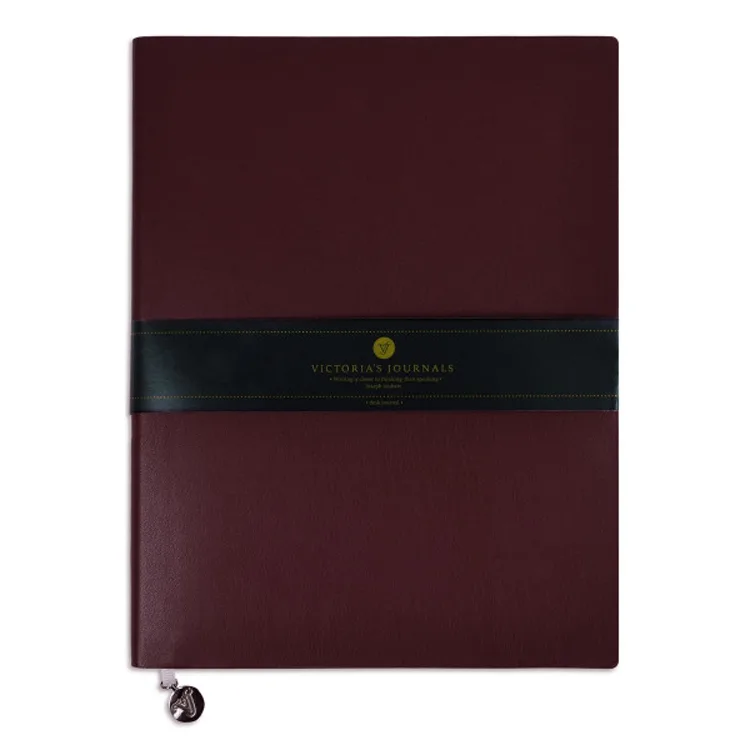 VICTORIA'S JOURNALS 1784 SMYTH FLEXY SOFT COVER NOTEBOOK VEGAN DERİ 19x25cm 80gr. 192 SYF ÇİZGİLİ DEFTER BORDO