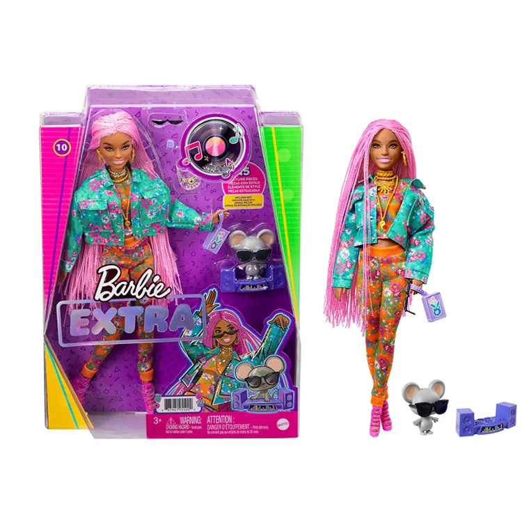 BARBİE GXF09 EXTRA PEMBE SAÇLI BEBEK