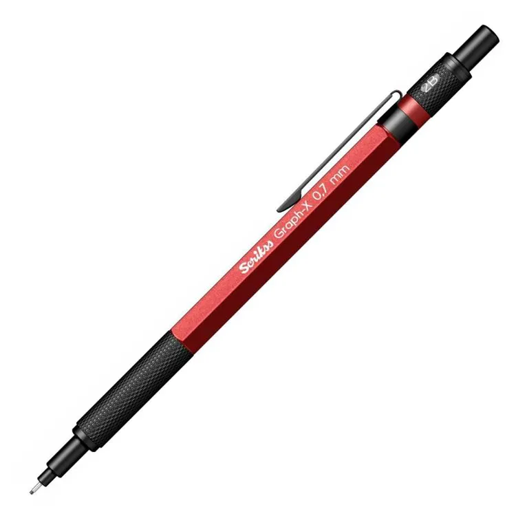 SCRIKSS GRAPH-X METAL 0.7MM VERSATİL KALEM KIRMIZI