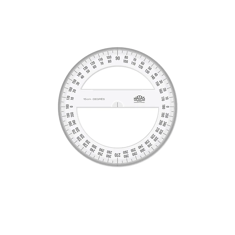 HATAS PLASTİK MİNKALE TAM DAİRE DERECE (360°) 15CM ÇAP