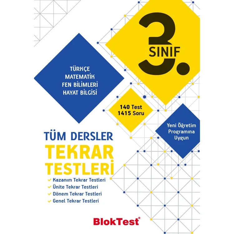 TUDEM 3. SINIF BLOKTEST TÜM DERSLER TEKRAR TESTLERİ