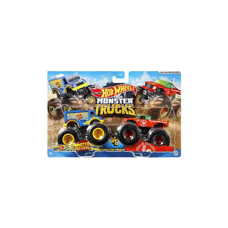 MATTEL FYJ64- HOT WHEELS MONSTER TRUCKS İKİLİ ARAÇLAR