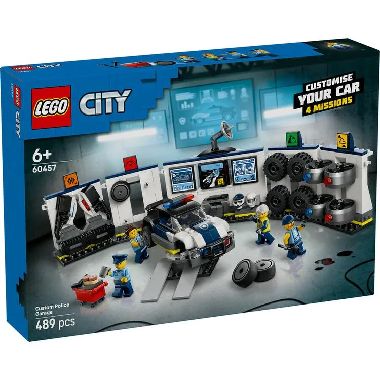 LEGO CITY 60457 CUSTOM POLICE GAREGE 489 PARÇA 6+