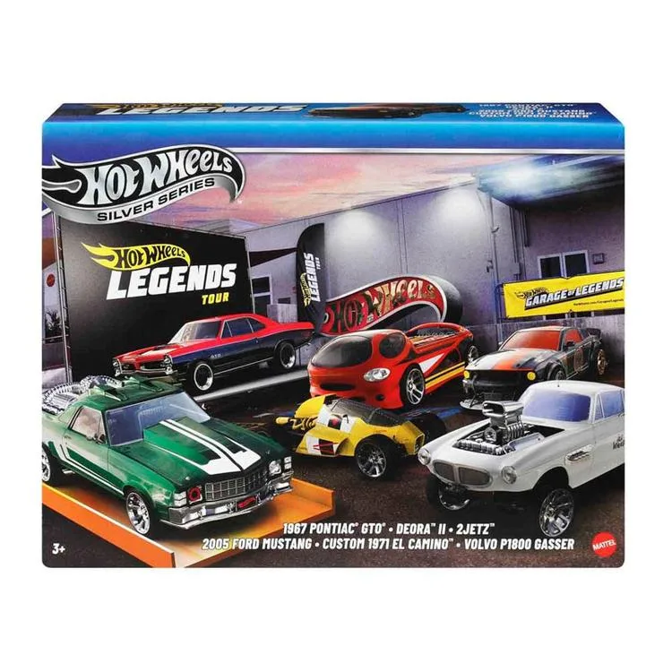 MATTEL JBY78 HOT WHEELS LEGENDS SILVER SERIES 6'LI ARABA SET