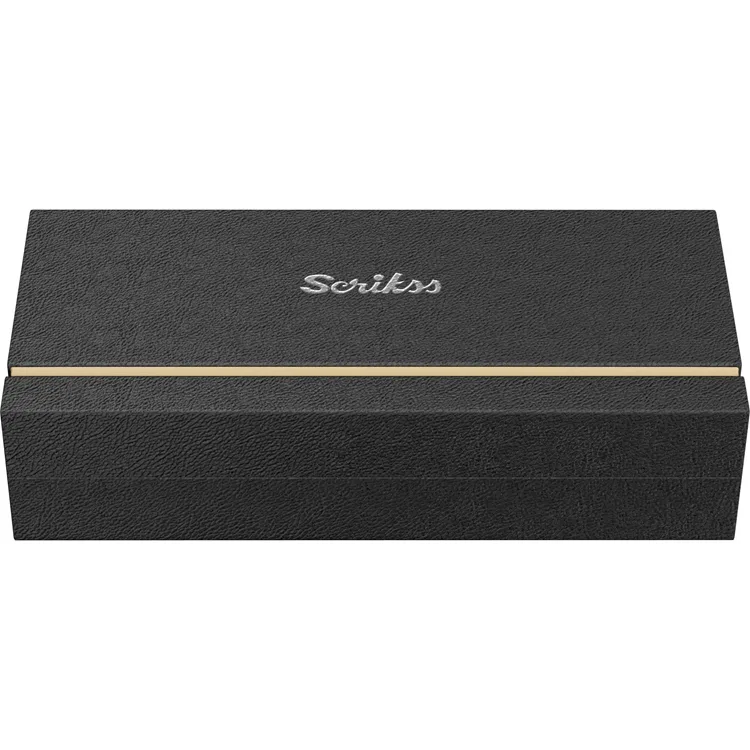 SCRIKSS 350 NOBLE DOLMA KALEM MAT SİYAH M UÇ LÜKS KUTU