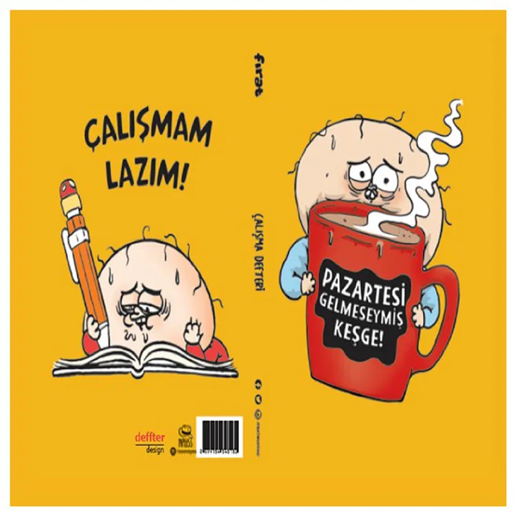 DEFFTER UYKUSUZ PAZARTESİ GELMESEYMİŞ 64856-6 SERT KAPAK 96 YP.ÇİZGİLİ DEFTER